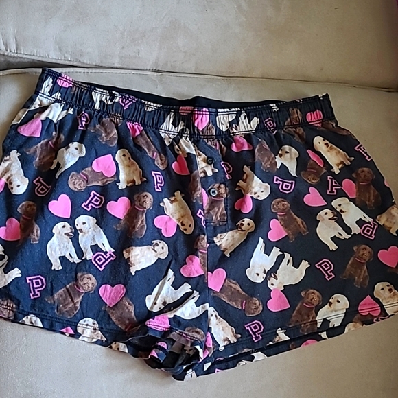 Pink Victoria’s Secret Puppy/Dog Sleep Shorts Pajamas - Picture 2 of 4
